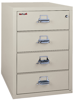 Image Fireproof Fireking Card-Check-Note 4 Drawer File Cabinet