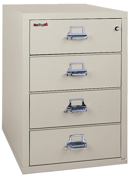 Fireproof Fireking Card-Check-Note 4 Drawer File Cabinet